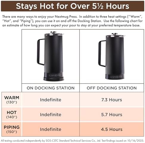 Nextmug Press - Temperature-Controlled, Self-Heating French Press - Image 6