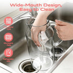 Aofmee Glass Pitcher with Lid and Handle, Glass Water Pitchers, 3.5 Liter - Image 3