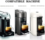 DECA Reusable Coffee Capsule Filter, Stainless Steel Coffee Pod Holder Set for Nespresso Vertuoline GCA1/Plus, Nespresso Vertuo Plus Series, Delonghi ENV 135/150 with Brush Spoon (70ml), Silver - Image 4