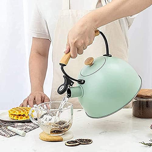 Stovetop Teapot For Home And Restaurant 3L Stainless Steel Whistling Kettle Stove Top Tea Teapot With Ergonomic Handle - Image 5