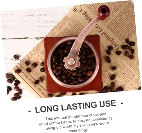 iplusmile Manual Coffee Bean Grinder with Ceramic Burr Wear Resistant Hand Mill for Travel and Camping Portable Manual Coffee Grinder Machine for Consistent Bean Grinding - Image 7