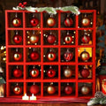Cinnvoice Christmas Ornament Displays Rack, Red, 25 Compartment by QinYee