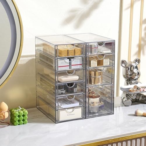 Prsildan Hair Accessories Organizer Acrylic Drawer with 10 Drawers - Image 2