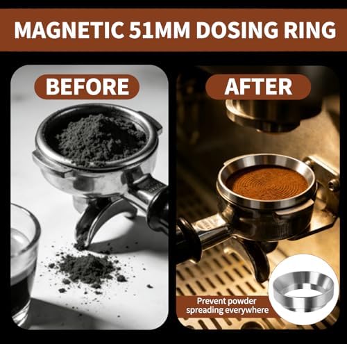 7pcs Espresso Accessories:51mm Tamper,Coffee Distributor,Puck Screen, - Image 5