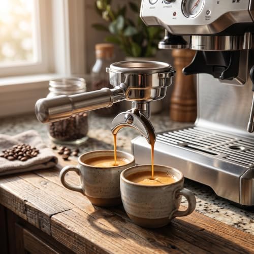 54mm Portafilter Adapter Bottomless Naked Conversion Tool Dual Spout Stainless Steel Espresso Accessories Compatible with Home Commercial Machine(Double Spout) - Image 6