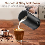 Electric Coffee Milk Frother, 11.8oz/350ml Milk Frother and Steamer with Two Whisks, One-touch Operation, Silent Foaming, Automatic Off & Easy Cleaning - Image 2