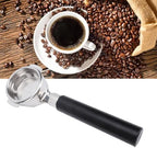54mm Bottomless Portafilter, Fits 54mm Machines Stainless Steel with Filter Basket Espresso Machine Accessories Replacement Parts (Black Ink) by Tyenaza