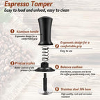 22 PCS Espresso Accessories, 51mm Coffee Espresso Tamper Set, with Espresso Tamper, WDT Tool, Coffee Stirrer, Frothing Pitcher, Latte Art Pen, Tamper Mat, Coffee Stencils for Espresso Machine - Image 3