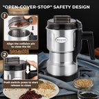 Moongiantgo Coffee Grinder Electric 200ml Capacity, 250W Mini Grain Mill - Image 4