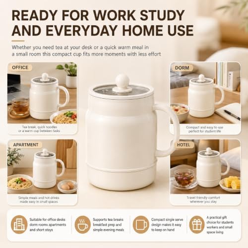 Multi-function Portable Electric Stewing Cup Tea Kettle with Filter - Image 3