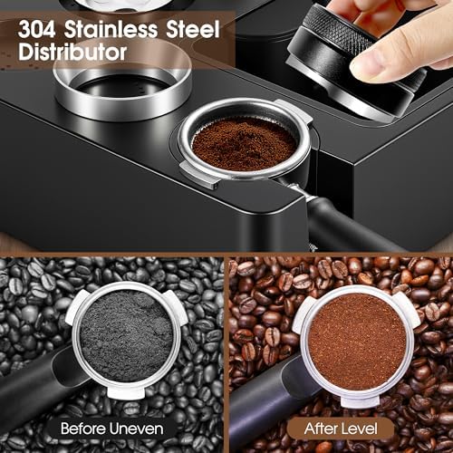Reoszeank 58mm Espresso Accessories Kit, Tamping Station, Knock Box, Tamper - Image 4