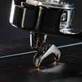 MischiefWorkshop 58mm Convertible Espresso Portafilter – Bottomless & Spouted with Snap-On Spouts (BullHorn & FortuneFlow) – Fits E61 & La Marzocco – POM/Wood Handle (Black, BullHorn Spout) by Unknown