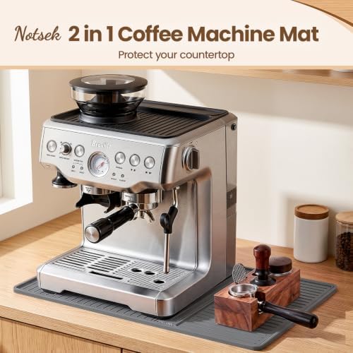 NOTSEK 2 in 1 Coffee Bar Mat for Breville/Ninja Espresso Machine Countertop - Image 2