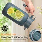 68oz Glass Pitcher with Handle and Lid,Borosilicate Leakproof Glass Water Pitcher for Fridge, Multifunctional Iced Tea Pitcher Glass Carafe for Cold Brew Lemonade Juice and Sun Tea - Image 4