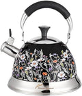 Tea Kettle, 3.1QT Vintage Whistling Tea Kettle for Stovetop by TinlonEnamel
