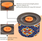 Stainless Steel Coffee Storage Containers with Airtight Lid, Colorful Mexican Talavera Mandala 17oz Food Storage Container Kitchen Canister for Tea, Coffee Beans, Ground, Sugar Storage - Image 3