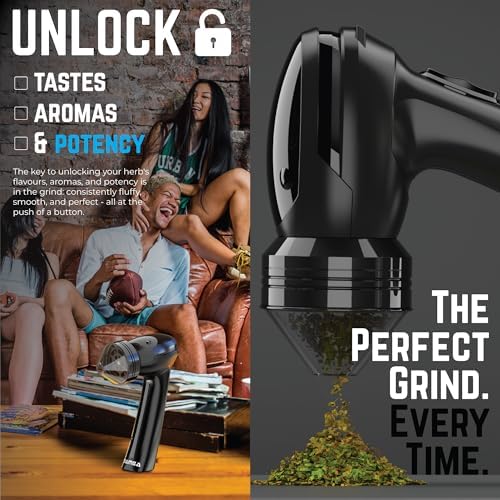 Mamba Original Electric Seed Grinder, USB-C Rechargeable Spice Mill, Black - Image 4