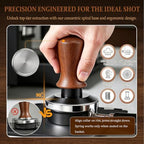 9PCS 51mm Espresso Accessories Kit with Wood Tamping Station - Image 4