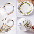 Tea for One Set, Teapot and Cup Set, Lavender - Image 3