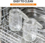 5 Pack 25oz Food Storage Jars with Airtight Lids, Preserving Seal Wire Clip Fastening Glass Containers, Canisters for Kitchen Organization, Flour, Cereal, Pasta, Sugar, Beans, Pickling Jars(25 Oz*5) - Image 6