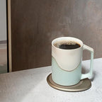 Ui Artist Collection Self-Heating Mug Set – Mint Glacier | 12 fl oz / 355 mL Handcrafted Ceramic Coffee & Tea Mug with Heating Pad - Image 2