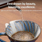 Glazed Ceramic Coffee Filter Cup, Sturdy, L - Image 7