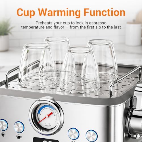 Espresso Machine with Milk Frother, PID Temperature Control, 20 Bar - Image 6