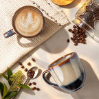 theterra Ceramic Coffee Mugs Set of 6, 12 oz Coffee Cups with Handle - Image 3