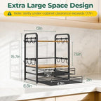 EsLuker.ly Coffee Bar Organizer Station Shelf Mug Holder for Countertop - Image 5