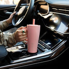 BrüMate Era 20 oz Tumbler with Handle and Straw | 100% Leakproof Insulated Tumbler with Lid and Straw | Made of Stainless Steel | Cup Holder Friendly Base | 20oz (Java) - Image 4