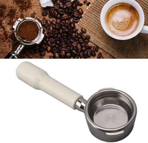 58mm Stainless Steel Bottomless Portafilter Comfortable Grip for Gaggia Coffee Machine Accessory for Lovers (White) - Image 5