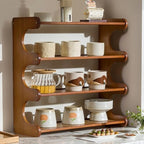 4-Tier Wooden Mug Display Holder, Mug Holder for Countertop Coffee Cup Holder Coffee Mug Organizer Mug Rack for Coffee Bar Organizer Mug Shelf for Cabinet for Kitchen, Home,Black - Image 7