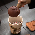 Tea Pots For Loose Tea Teapot Hand-painted Stove Tea-making Stove Chinese Retro Household Ceramic Stove Teapot Set Tea Infuser Pot - Image 5