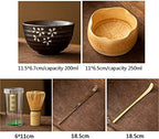 Handmade Japanese Matcha Whisk Set - 8 Piece Bamboo Tea Ceremony Kit with Chasen, Chawan, Chashaku, Caddy & Tray - Complete Tool Set for Authentic Matcha Preparation(1) - Image 5