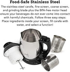 Tribest SB-130 Soyabella, Automatic Soy Milk and Nut Milk Maker Machine, Stainless Steel Large,Silver - Image 5