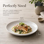 10 Strawberry Street 10.5" Catering Coupe Dinner Plate, Set of 12,White - Image 3