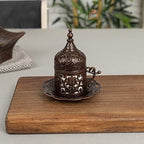 Alisveristime Lale Turkish Coffee Set with 6 Cups and Tray (Copper) - Image 4
