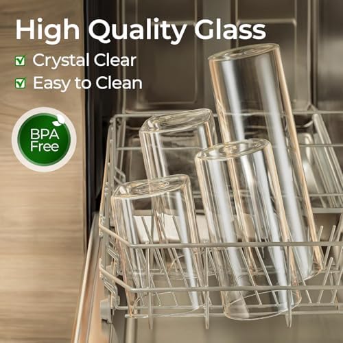ComSaf Glass Storage Containers with Lids 0.8 Qt, 6 Pack Small Glass Jars - Image 4