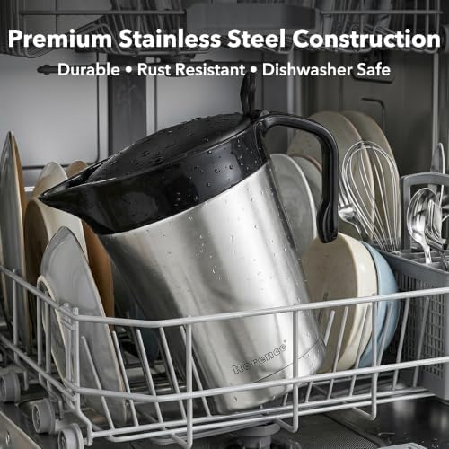 32oz Stainless Steel Gravy Boat Sauce Jug with Hinged Lid - Image 7