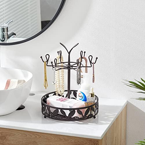 ALLCENER Mug Tree Countertop, Rotatable Mug Holder Stand with 6 Hooks for Coffee Bar Counter Cabinets and Kitchen Organizer - Image 5