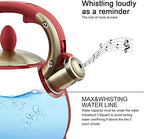 Tea Kettle -2.8 Quart Tea Kettles Stovetop Whistling Teapot Stainless Steel Tea Pots for Stove Top Whistle Tea Pot - Image 4