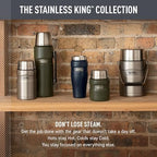 THERMOS Stainless King Stainless Steel Tumbler, 16oz, Rustic Red - Image 6
