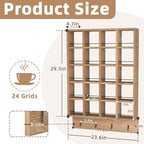 Wooden Coffee Mug Display Rack, Wall Mounted Coffee Cup Holder - Image 2