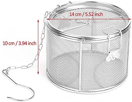 Stainless Steel Spice Seasoning Strainer Tea Ball Strainer Soup Seasonings Seperation Basket Spice Filter Kitchen Tools(14 * 10cm) - Image 2