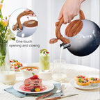 GGC Whistling Tea Kettle for Stove Top, 3.2QT/3L Stainless Steel Tea Kettle - Image 5