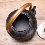 Tea Kettle 1400ML Cast Iron Tea Pots With Copper Handle, Japanese Healthy Tetsubin Tea Kettle For Loose Leaf Tea, Handmade Gift Box - Image 5