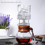 Cold Brew Coffee Maker Glass Ice Drip Coffee Pot with Adjustable Dripper, 400ml/13.5oz Iced Coffee Cold Brew Drip Tower for Tea and Coffee Extraction - Image 6