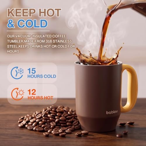 BABLOV Coffee Tumbler with Straw 23oz Insulated Travel Coffee Mugs - Image 3