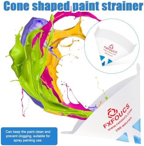 250 Pack of Premium Paint Strainers with 190 Micron Fine Mesh Filters - 3D Printing Ultra-Flow Blue Nylon Cone Strainers for Paint and Fluid Filtration - Image 5