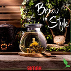 Simax Glassware 2.5 Quart Glass Teapot | Short Spout, Stay Cool Plastic Handle and Lid, Stovetop and Dishwasher Safe, Heat, Cold, and Thermal Shock Resistant Borosilicate Glass - Image 5